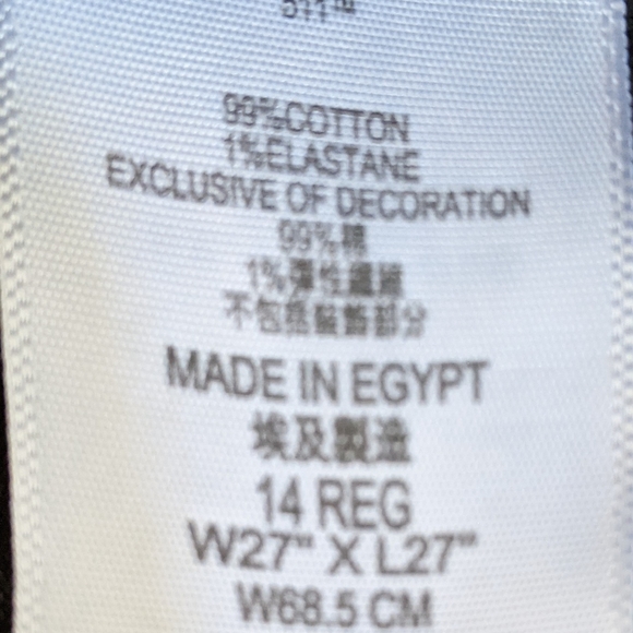 Boys Levi's 511 Slim Jeans. Size 14. - Picture 3 of 3